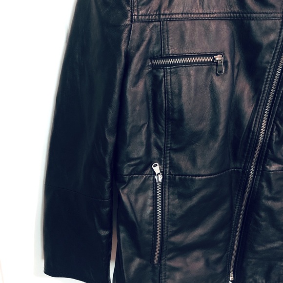 [ZARA] Genuine Leather Jacket - Picture 5 of 7